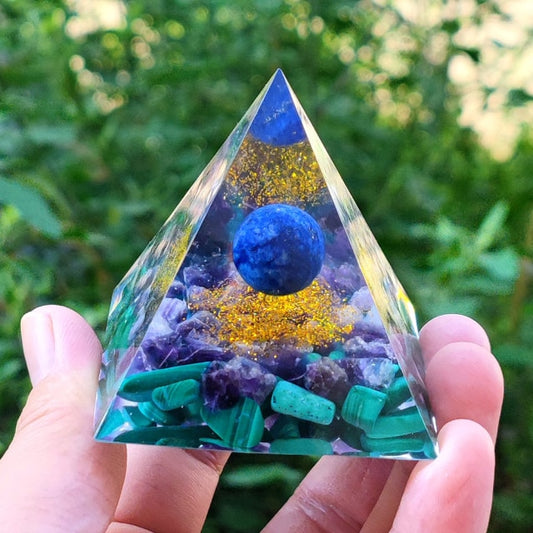 Lapis Lazuli Amethyst Pyramid