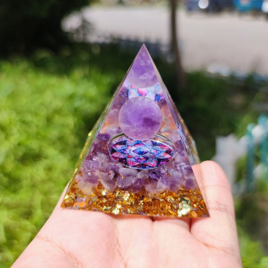 Natural Amethyst Pyramid